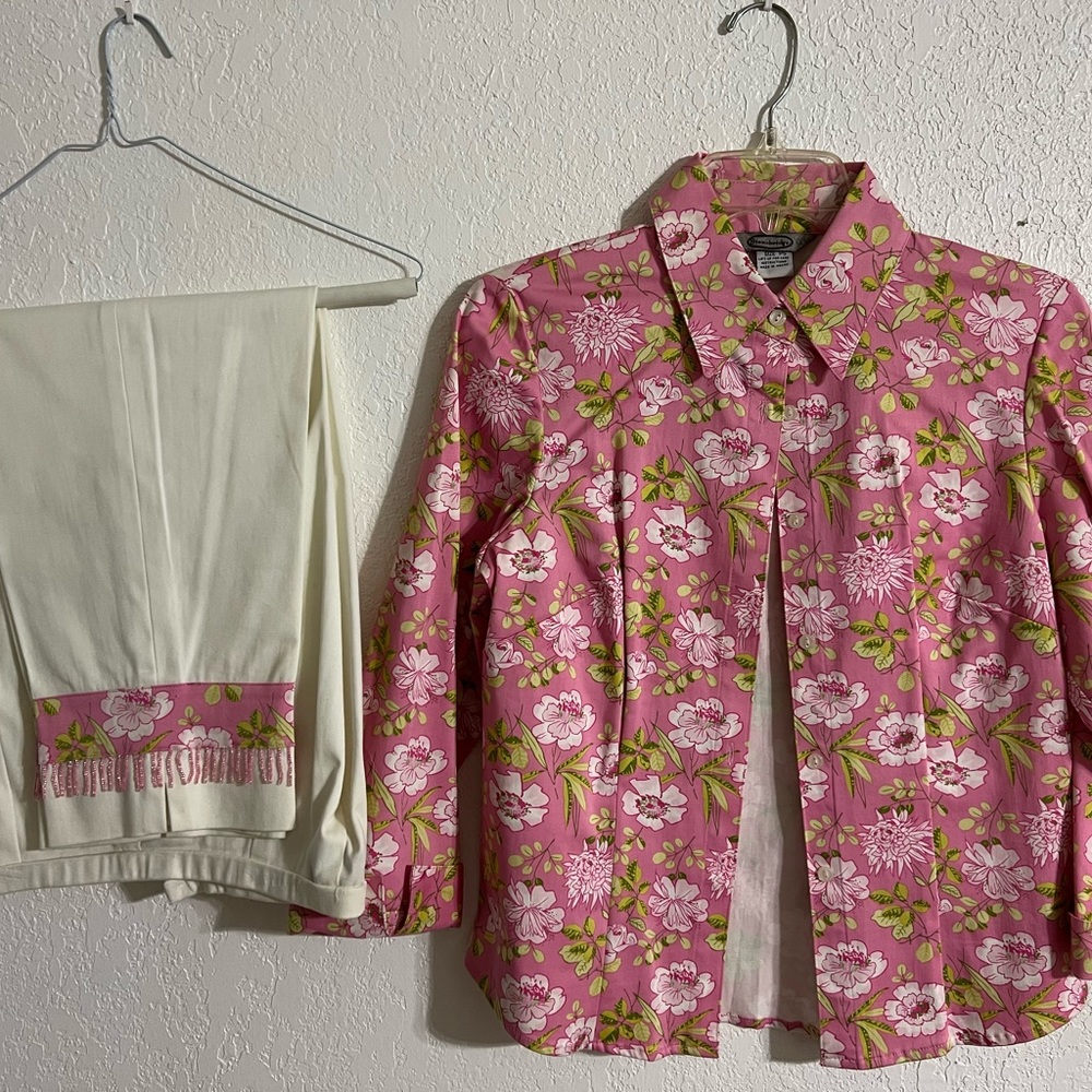 Womens petite pant set